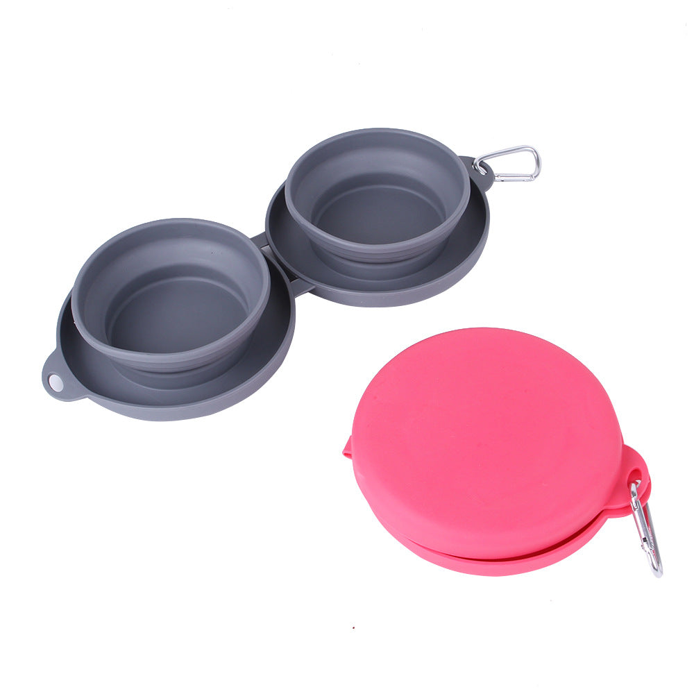 Foldable Anti-Spill 2 in 1 Travel Bowl